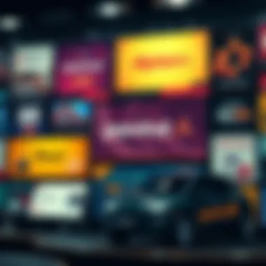 Best Affiliate Platforms for Financial Growth A collage of top financial affiliate websites showcasing their banners