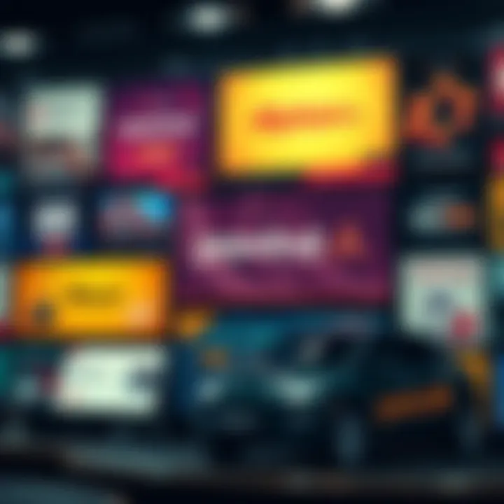 Best Affiliate Platforms for Financial Growth A collage of top financial affiliate websites showcasing their banners