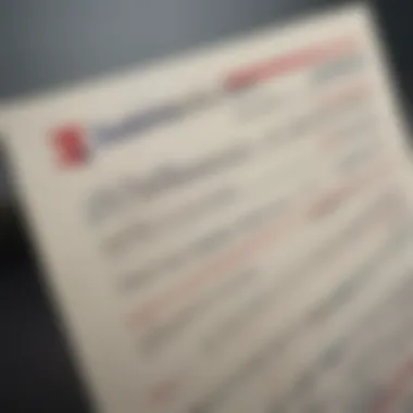 Close-up of security features on a Bank of America check