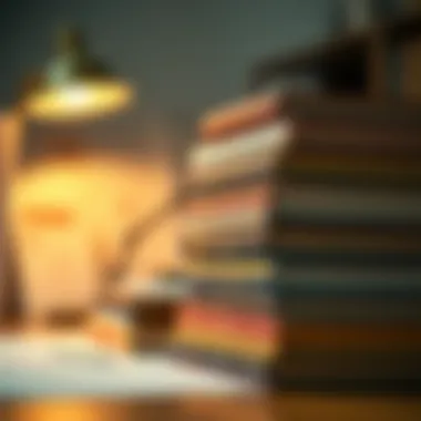 Essential Trading Literature A stack of influential trading books on a desk