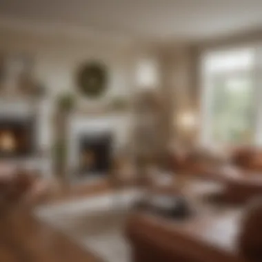 A cozy living room fully decorated, representing homeownership's fulfillment