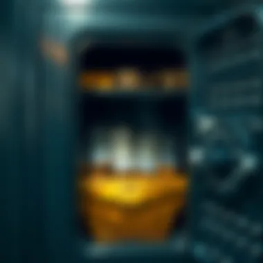 Storage Solutions for Precious Metals A safe deposit box filled with precious metals