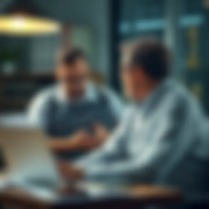 Consulting a Lawyer for Lender Negligence Attorney consulting with a client on legal options