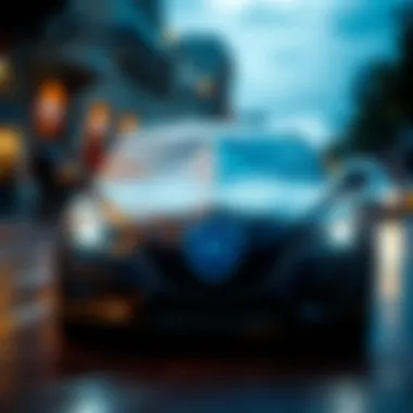 The Protection Offered by Hiscox Car Insurance A car covered with insurance shield illustration