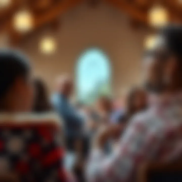 Community Engagement by Church A community event hosted by a church