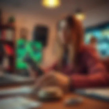 Abstract concept of tracking financial health