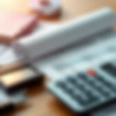 Understanding Financial Documents in Mortgage Applications A close-up of financial documents and a calculator on a desk