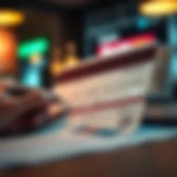 Credit card application form being filled out