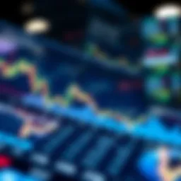 Chart showcasing the rise of financial stocks