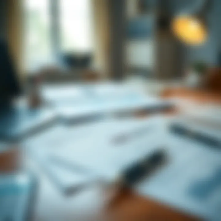 Essential Documentation for 1099 Employees Documentation spread across a desk