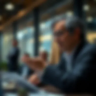 Financial Planning and Investment A serene image of a financial planner analyzing investment options.