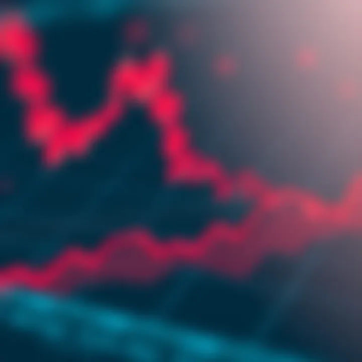 Interest Rate Fluctuations An abstract representation of fluctuating interest rates on a graph.