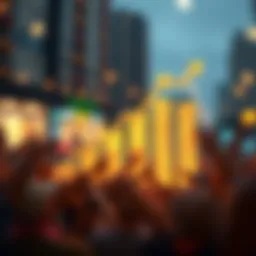 A visual representation of affiliate marketing concepts with growth arrows