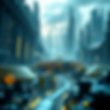 Futuristic Cryptocurrency Ecosystem Futuristic landscape of cryptocurrency ecosystem