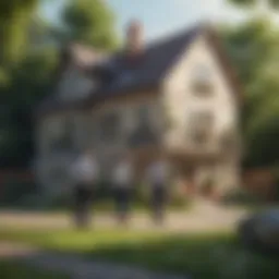 Visual representation of co-ownership of a house