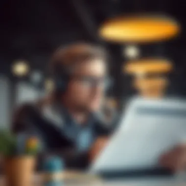 Analyzing Career Opportunities Individual analyzing career opportunities with educational benefits