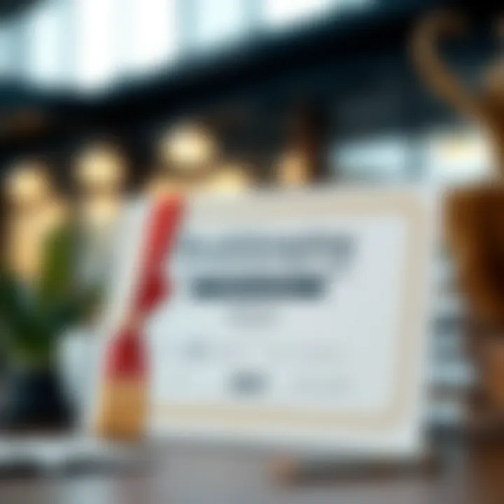 Bookkeeping Certification Success A digital certificate representing bookkeeping achievement