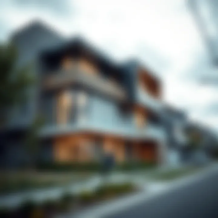 Modern Real Estate Funded by Crowdfunding A detailed view of a modern real estate property funded through crowdfunding.