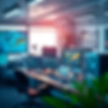 Modern Workspace and Tools for Success High-tech workspace showcasing modern tools