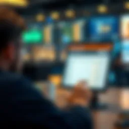 User navigating a credit card comparison site