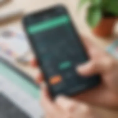 Budgeting Tools Interface Budgeting tools interface of Mint app
