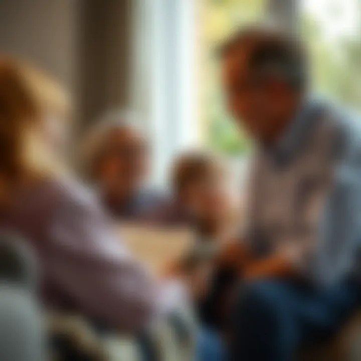Family Conversations on Legacy A family discussing estate planning