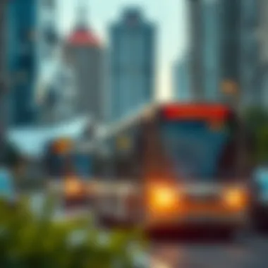 Sustainable transportation solutions in a modern city