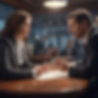 Strategic Consultation with a Financial Planner A financial planner discussing strategies with a client