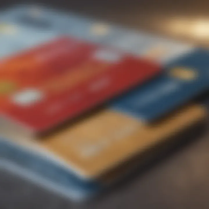 Illustration of different credit card tiers