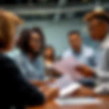 Diversity in Tax Education Diverse individuals exploring tax preparation materials