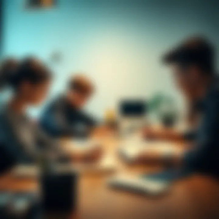 Collaborative Learning Experience Students collaborating on tax-related projects