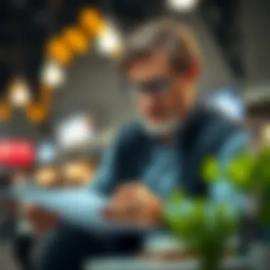 Evaluating Key Financial Metrics Investor evaluating financial metrics