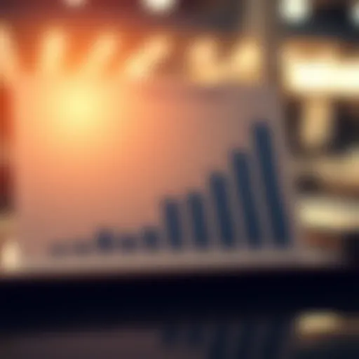 Financial Growth Chart Financial growth chart illustrating the return on investment of a Master's in Finance