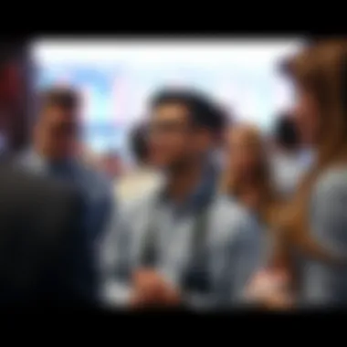 Networking Opportunities in Finance Group of professionals networking at a finance conference