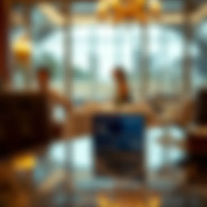 Chase Sapphire Reserve in a Luxurious Setting Chase Sapphire Reserve card on a dining table with luxurious ambiance