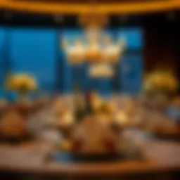 Elegant dining setup showcasing premium dining experience