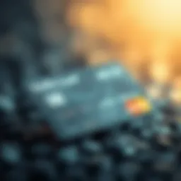 Credit card with rewards points infographic