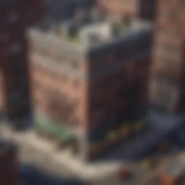 Exploring Co-op Architecture in NYC Aerial view of a classic NYC co-op building