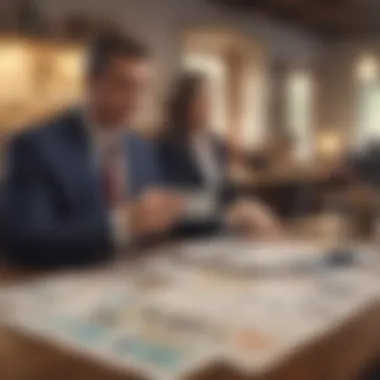 Financial documents spread out on a table