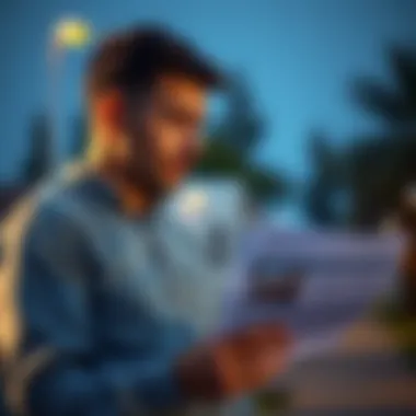 Reviewing Credit Report A person contemplating next steps with a credit report in hand