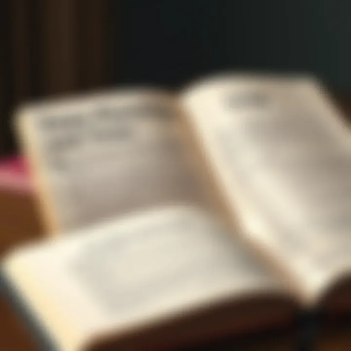 Insights into Estate Planning Strategies An open book with notes on estate planning