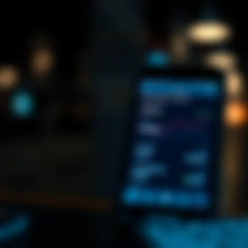 Visual representation of subscription tracking on a smartphone interface