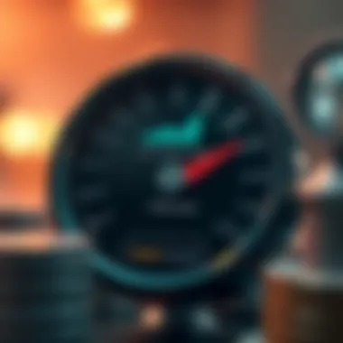 Importance of Credit Evaluation A representation of a credit score gauge