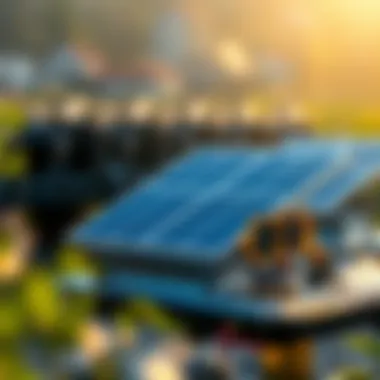 Energy Efficiency in Solar-Powered ASIC Mining Diagram showing energy efficiency of solar-powered ASIC mining