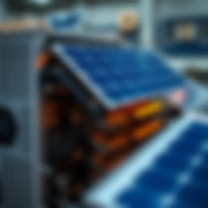 Integration of Solar Technology in ASIC Miners Close-up of an ASIC miner integrated with solar technology