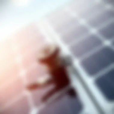 Components of a Solar Panel Close-up of solar panel components