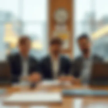 Visual representation of stakeholder roles in financial oversight