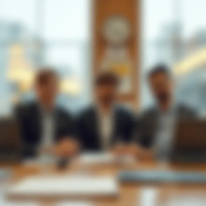 Visual representation of stakeholder roles in financial oversight