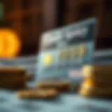 Visual representation of credit card interest rates