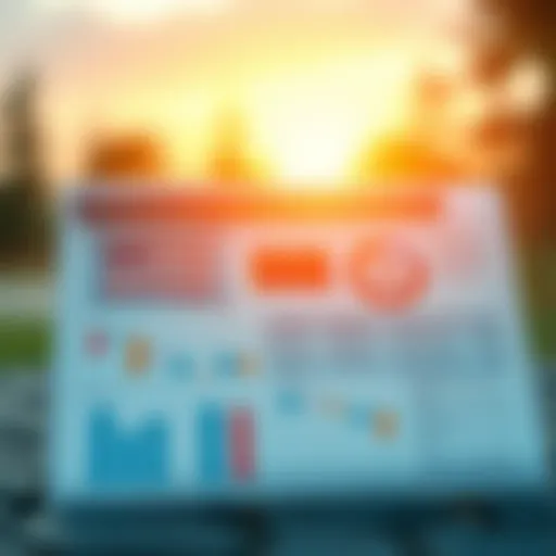 A financial chart depicting various camper financing options